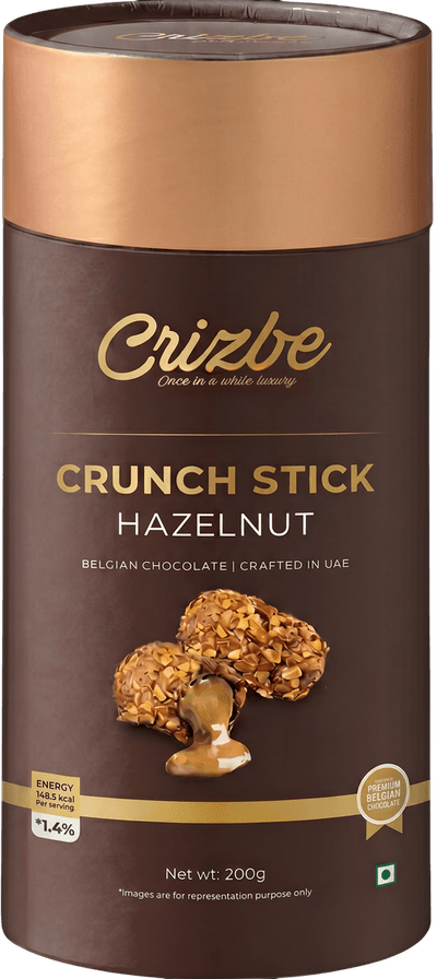 Crizbe Hazelnut Premium Crunch Stick Bottle